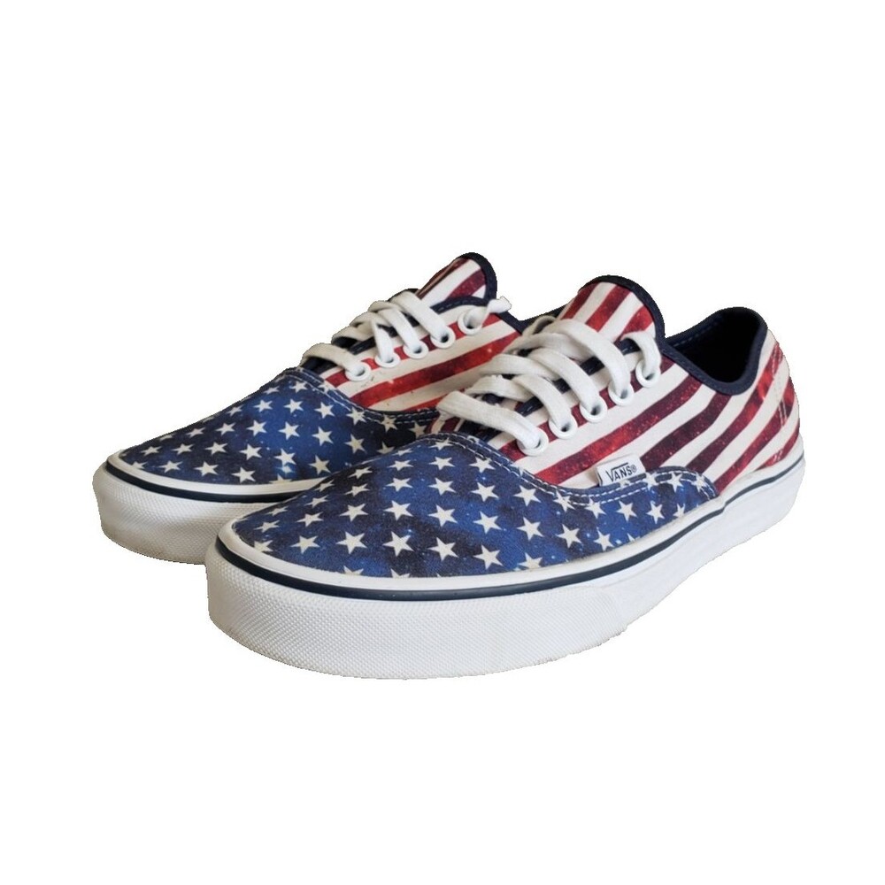 Vans American Flag Stars & Stripes Shoes Unisex M 8 / W 9.5 Patriotic USA